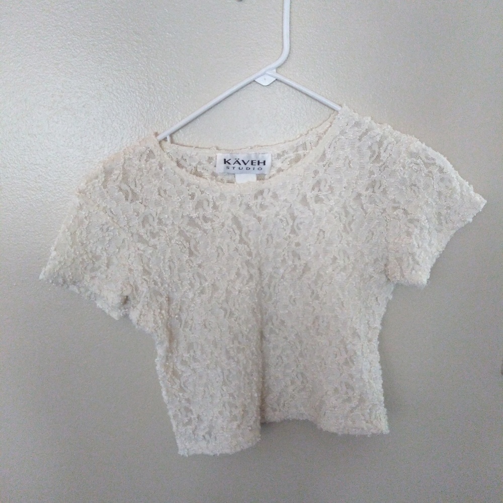 Pretty lace crop top